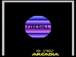 Fireball title screen for Atari 2600